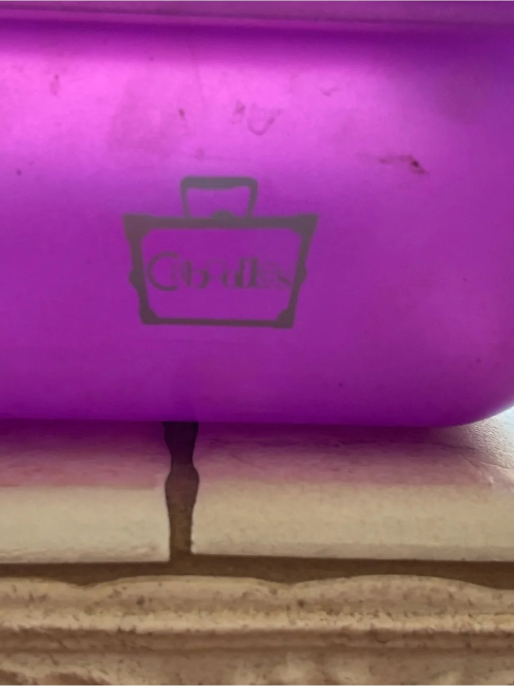 Vintage Caboodles Jellies Purple Sparkle Translucent Makeup Case Box Travel